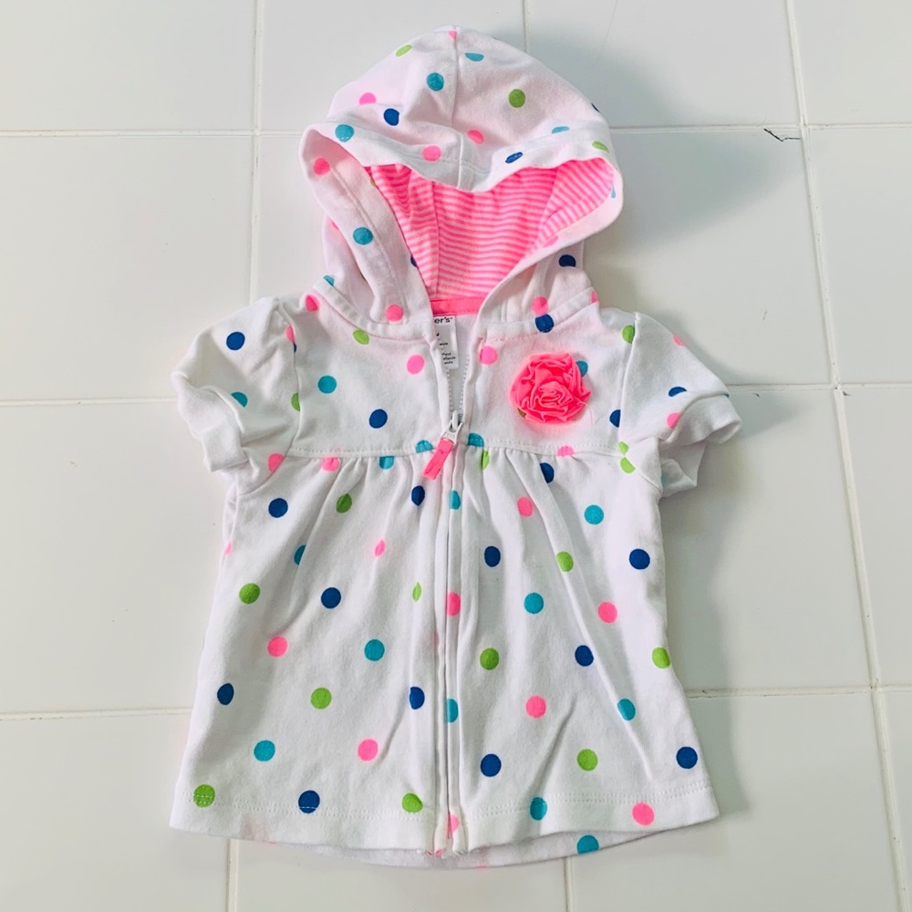 Baby Girls Short-Sleeved Hoodie